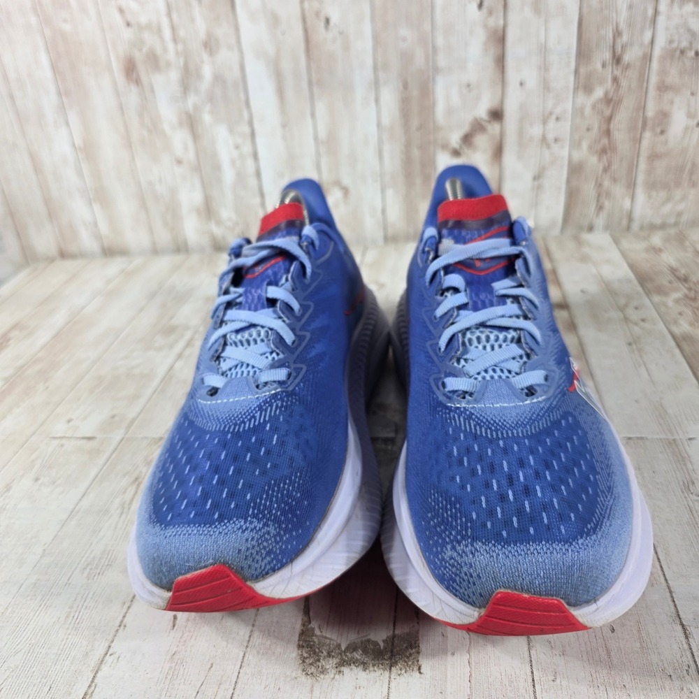 Hoka One One Mach 6 Blue Red Running Shoes 1147810 MLL Womens 10.5B - Picture 2 of 8